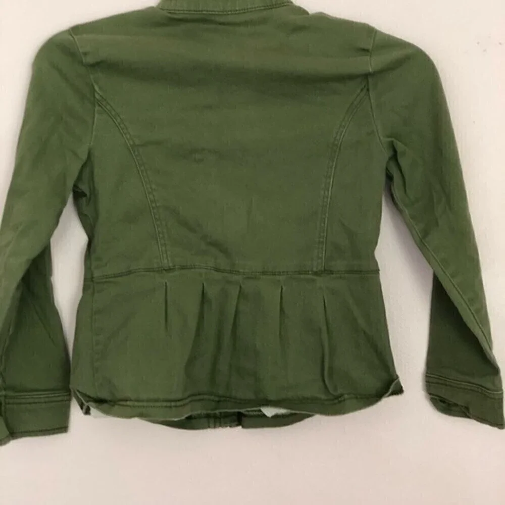 Gymboree Army Green Denim Jacket Size7/8